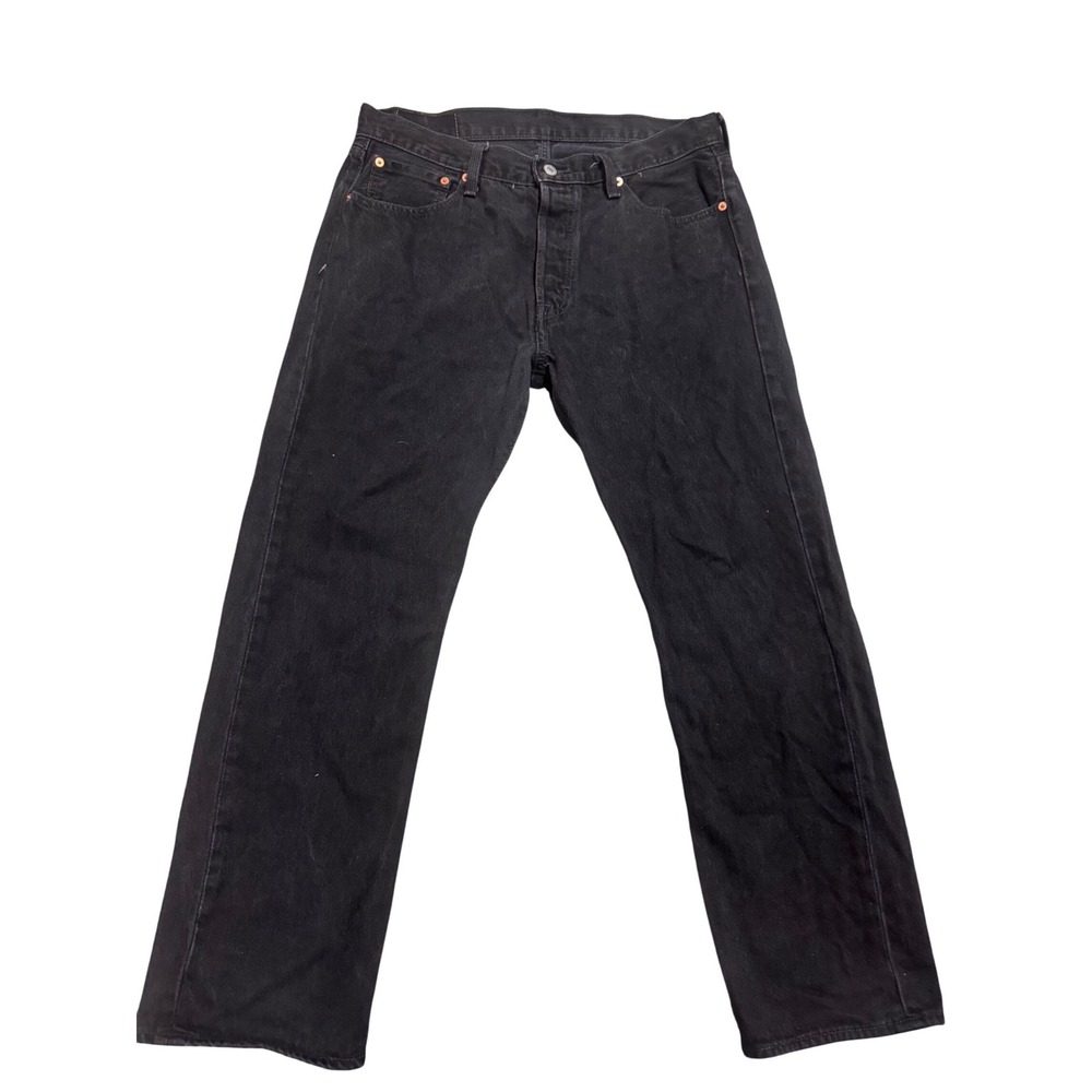 Levis‎ 501 Original Fit Mens Black Straight Leg Button Fly Jeans W34 L30